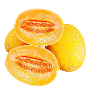 正宗海南金色哈密瓜新鲜9斤当季水果现摘黄色蜜瓜西州网纹黄皮瓜