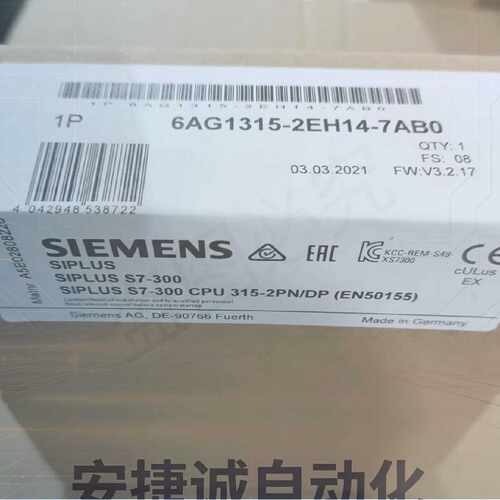 配件6AG1315-2EH14-7AB0议价