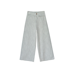 日杂慵懒风！水洗棉小个子工装休闲裤高腰宽松阔腿裤子女2026新款