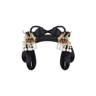 儿童汉服头饰古风假发一体式发箍女童假发髻盘发造型古装垫发发包