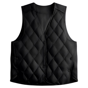 简雅-羽绒服V领90白鹅绒马甲内胆内搭轻薄无痕内外穿保暖隐形