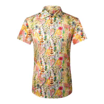 布加成衣彩韵花园印花纯棉衬衫