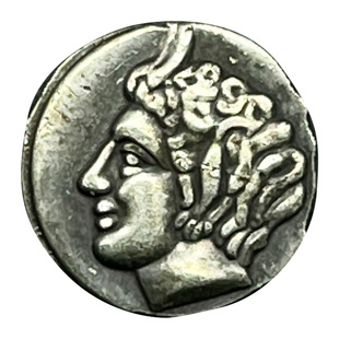 复古希腊神话银币纯银森林牧神潘神古币耳坠耳钉订制吊坠戒面镶嵌