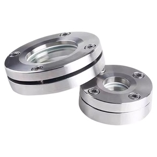 304/316L材质不锈钢法兰视镜 内六角人孔玻璃观察镜 碳钢视镜法兰