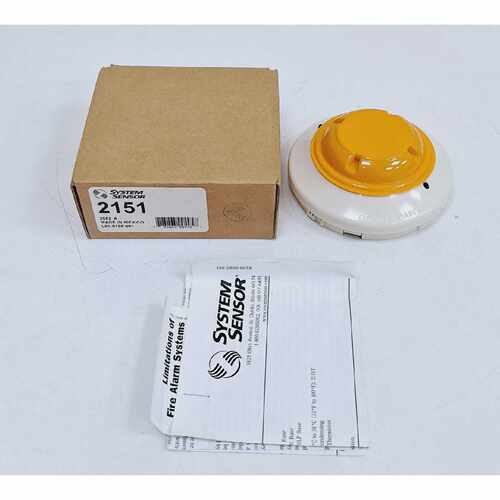 System Sensor Model 2151  1082 A  L010100001 Smoke Detector