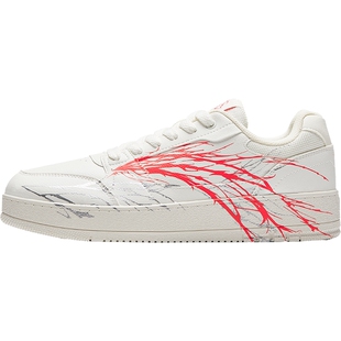 安踏元年心跳板鞋男女鞋2026新款经典百搭小白鞋格桑花运动休闲鞋