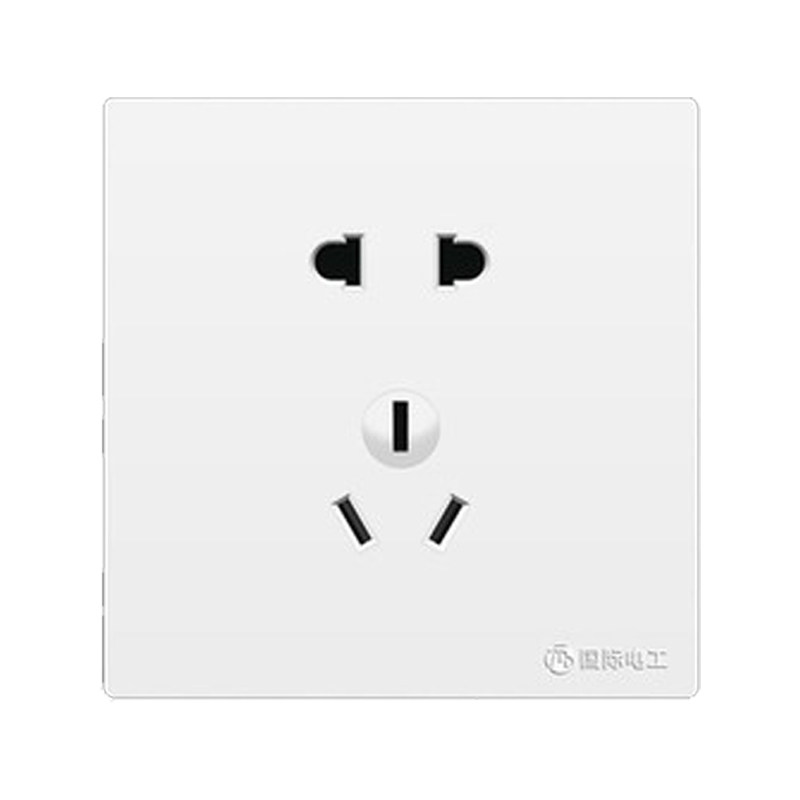 国际电工16a插座一开三孔3眼
