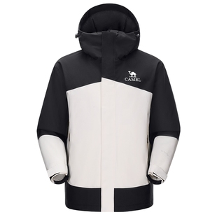 骆驼户外夹棉冲锋衣AK80硬壳防水棉服外套男 2026新款加厚登山服