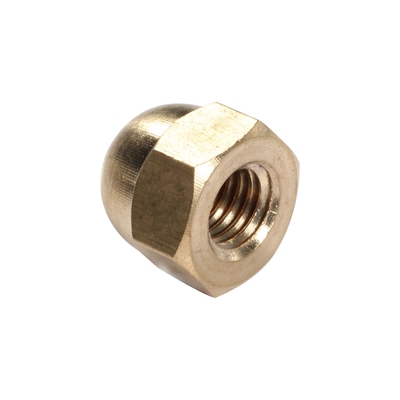 铜盖形螺母六角圆盖螺丝帽铜装饰