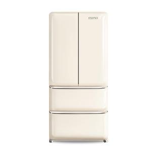 小吉508L法式冰箱家用大容量零嵌多门四开门风冷复古电冰箱508WBS