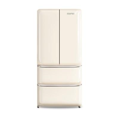 小吉508WBS复古法式奶油风冰箱
