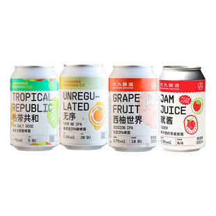 内蒙古大九酿造无序酸浑浊IPA/热带共和国海盐酸啤精酿啤酒