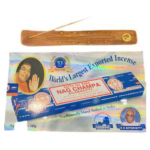 Nag champa进口赛巴巴印度香黄花香熏香线香安神天然卧室香