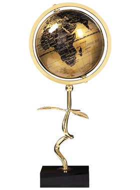 高清地图丝滑转动！地球仪摆件