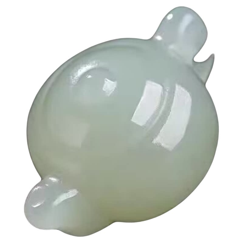 天然和田玉把把壶吊坠生日礼物