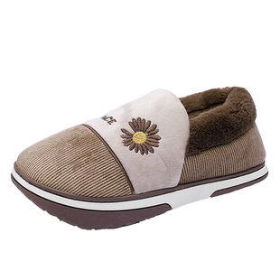 忘忧路负跟鞋棉拖鞋女带跟室内骨盆负跟棉拖鞋倒走k 型冬款