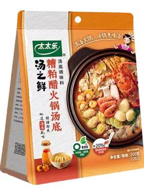 太太乐糟粕醋火锅汤底200g