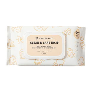 阿默AmoPetric泪痕湿纸巾宠物湿巾霍霍巴油擦眼泪护理清洁身体