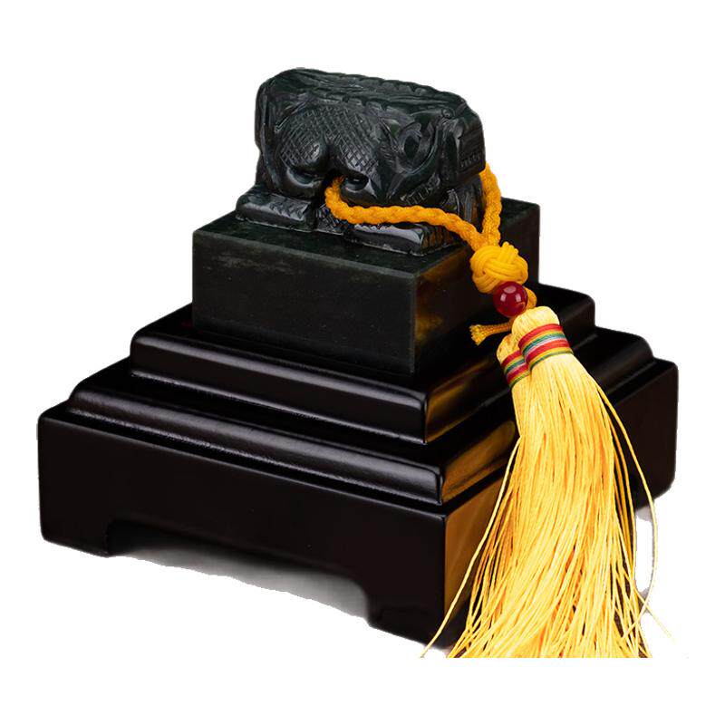 仿古风印章财位摆件兽头