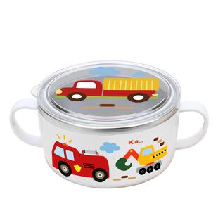 小学生汤碗饭盒餐具带手柄吃饭碗宝宝专用碗316不锈钢保温儿童碗