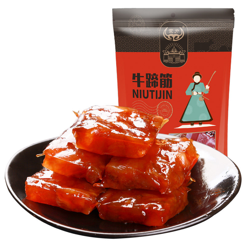 蒙力香辣500g独立包装休闲牛蹄筋