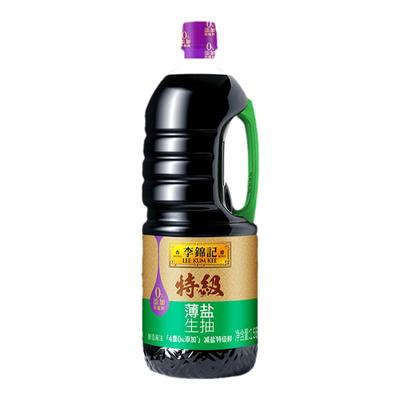多sku李锦记特级薄盐生抽1.56kg