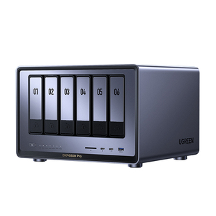 绿联私有云DXP6800Pro六盘位NAS网络存储服务器AI相册企业级安全办公团队云盘文件共享自动备份权限分级管理