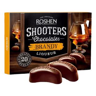 乌克兰进口酒心巧克力糖果朗姆酒白兰地威士忌味酒心巧克力