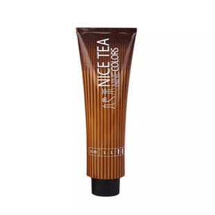 浩鑫九色茶染发膏发廊专用染膏100ml奶茶黑茶色理发店无氨微潮色