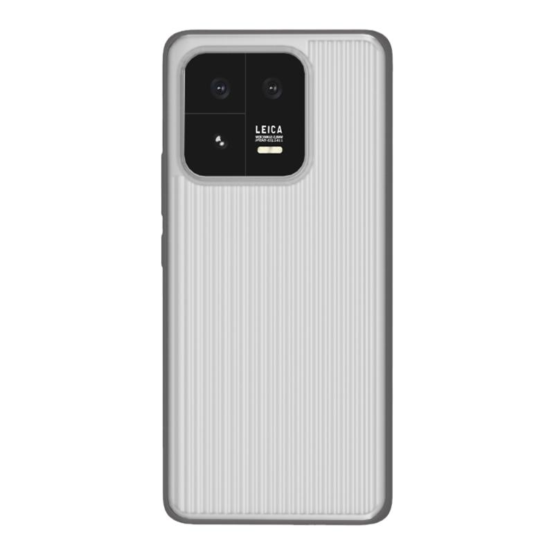 AIUV适用于小米13pro手机壳光栅淬炼壳Xiaomi13p黑武士磁吸保护套半透明雾面pc条纹壳全包防摔外壳高级感8090