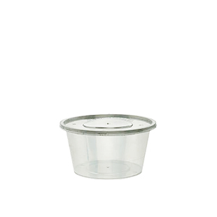 一次性餐盒圆形1000ml塑料外卖打包盒饭盒加厚透明便当汤碗快餐盒