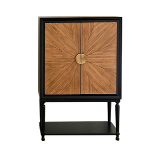 PH家居法式复古高柜安曼柜储物柜客厅入户玄关柜实木餐边柜竹艺术