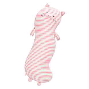 乐瓜波浪猪猪睡觉抱枕女生床上专用大人侧睡夹腿男生款长条大靠枕