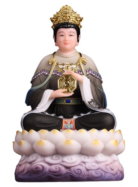 无生老母汉白玉佛像室内家用摆件