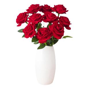 玫瑰花仿真花2025新款花束塑料花插花摆件客厅摆设装饰品假花