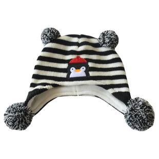 秋冬季新款宝宝保暖护耳帽子婴儿童针织毛线帽男女童可爱加绒帽01