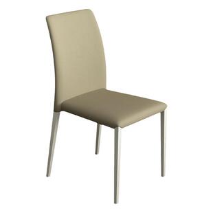 可好轻奢高级家用餐椅靠背餐桌椅子白色可叠放意式极简餐凳免安装