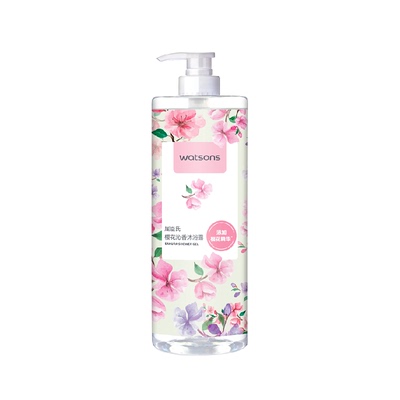屈臣氏浪漫樱花芳香沐浴露