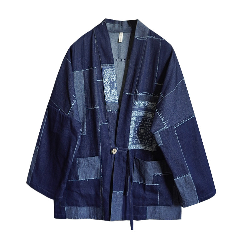 汉服拼接牛仔潮流文艺补丁汉服