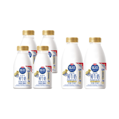 光明优倍鲜牛奶185ml*12瓶