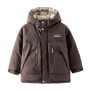 2025新款冬季男童羽绒服儿童男款冲锋衣加厚御寒冬装大童三防外套