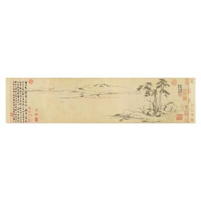 高清艺术喷绘画芯临摹学习卷轴画