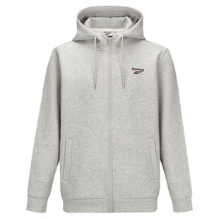 Reebok锐步官方26男女网球风舒适连帽针织夹克外套