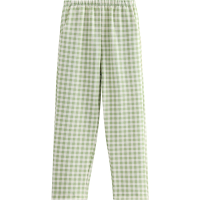 芬腾女秋冬季空气棉纯棉夹层睡裤