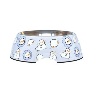 狗狗碗食盆防打翻不锈钢狗盆狗碗专用饭盆猫咪喝水猫粮碗宠物用品