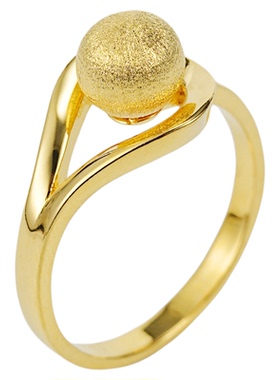 金盈御金包银有求必应戒指开口可调节对戒轻奢高级款足金银银戒指