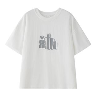 虾酱麻麻男童短袖t恤夏季2025新款中大童白色字母印花儿童薄上衣