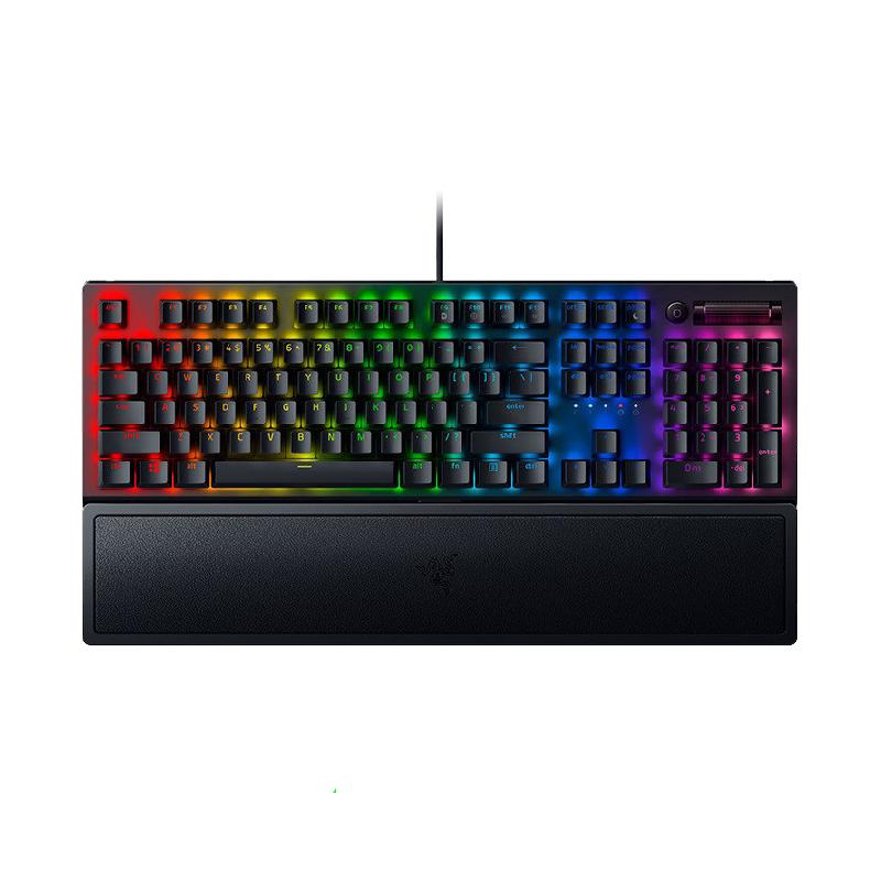 Razer雷蛇黑寡妇蜘蛛V3有线机械键盘104键电竞电脑游戏幻彩带腕托