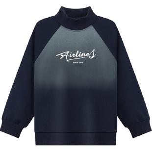 左西童装男童加绒卫衣冬季儿童加厚上衣秋冬2025新款男孩洋气冬装