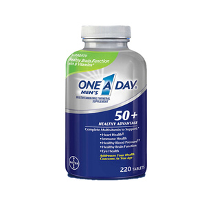美国One A Day男性老年复合维生素多矿物质钙叶酸Bayer拜耳50岁+